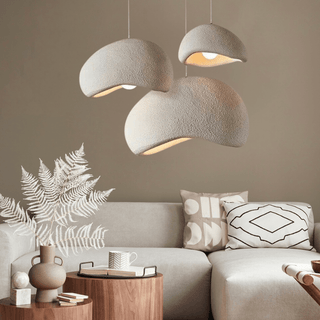 Boho Wasabi Chandelier Modern  Bohemian Rattan Woven Pendant