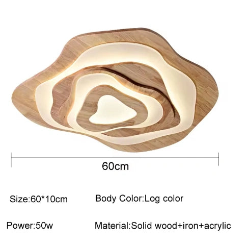 Eco-friendly wooden rattan pendant fixture