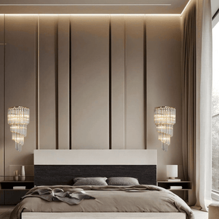 Alana Crystal Wall Lamp Modern  Sculptural Spiral LED Fixture