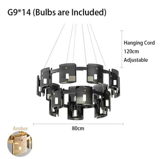 Houdini Chandelier Modern  Handcrafted Artisan Ceiling Light