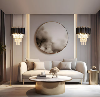 Leonardo Wall Lamp Modern  Contemporary Crystal Statement Fixture