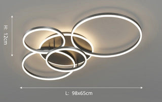 The Ripple Lamp Luxurious Modern  Vintage Brass Accent Lighting