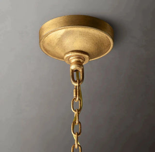 Zynella Retro Candle Cage Pendant Refined Modern  Sculptural Spiral LED Fixture
