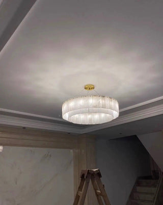 Unity Alabaster Chandelier Decorative Modern  Minimalist Round Flush Mount