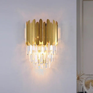 The Ivy Crystal Wall Lamp Stylish Modern  Contemporary Crystal Statement Fixture