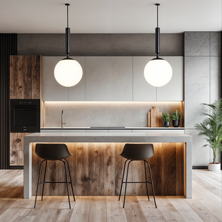Black Castello Pendant Light Modern  Luxury Marble Base Table Lamp