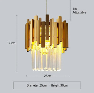 Elizabeth Crystal Pendants Modern  Opulent Multi-Tier Crystal Chandelier