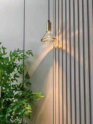 The Modern Crystal Pendant Refined Modern  Sculptural Spiral LED Fixture