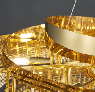 Sophie Luxe Chandelier Opulent Modern  Classic Drum Shade Ceiling Light