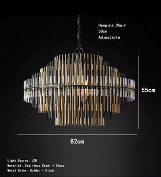 Rory Chandelier Collection Luxurious Modern  Opulent Multi-Tier Crystal Chandelier