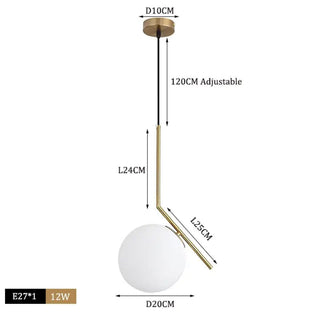Astrid Scandinavian pendants Modern  Luxury Gold Frame Light Fitting