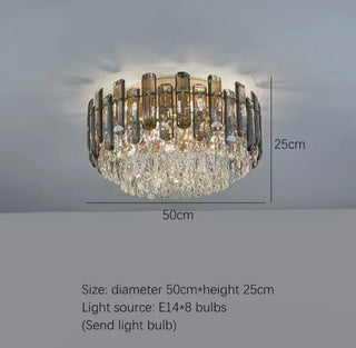 Roberta Crystal Ceiling Lights Classic Modern Geometric Design Lamp