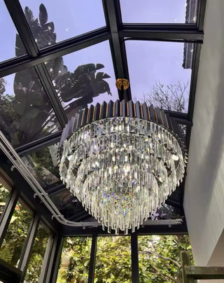 Celine Chandelier Modern  Bohemian Rattan Woven Pendant