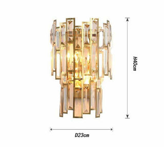 Royal Chariot Wall Lamps Chic Modern  Contemporary Crystal Statement Fixture