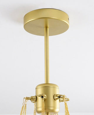 Zynella Frosted Ball Chandelier Modern Geometric Design Lamp