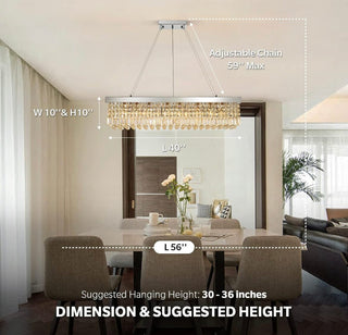 Crystal Prism chandelier Modern Geometric Design Lamp