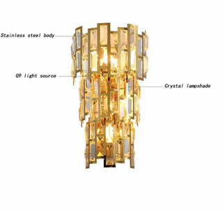 Royal Chariot Wall Lamps Chic Modern  Contemporary Crystal Statement Fixture