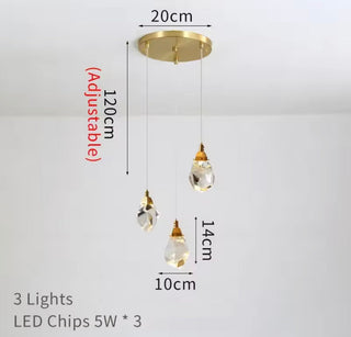 Elodie Crystal Chandelier Modern  Sculptural Spiral LED Fixture