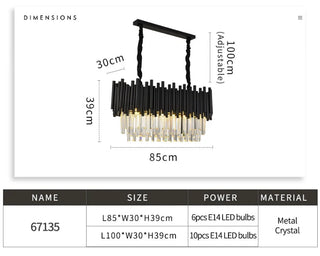 Maximus Crystal Chandelier Collection Modern  Handcrafted Artisan Ceiling Light