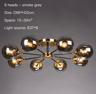 Jade Glass Ball Chandelier Modern  Timeless Lantern Style Wall Lamp