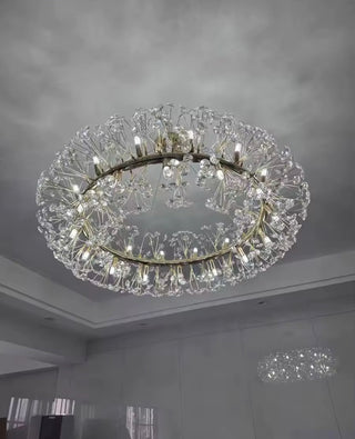 Chelsea Ring Chandelier Modern  Chic Glass Globe Pendant