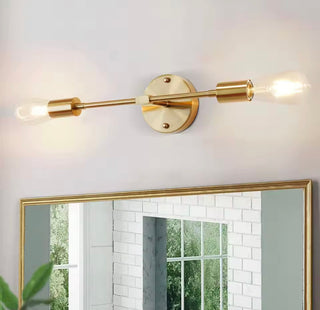 LuxeLine Twin Sconce Modern Geometric Design Lamp