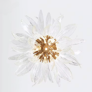 Sunflower Glass Chandelier Premium Modern Geometric Design Lamp