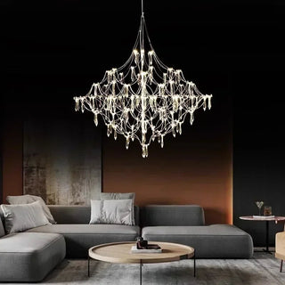 Galaxy Spark Crystal Pendant Modern  Rustic Industrial Hanging Lamp