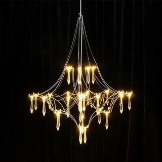 Galaxy Spark Crystal Pendant Modern  Rustic Industrial Hanging Lamp