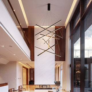 Modern Duplex Chandelier Modern  Opulent Multi-Tier Crystal Chandelier