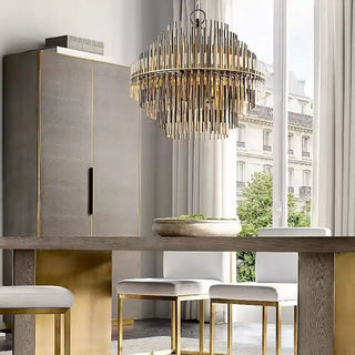 Rory Chandelier Collection Luxurious Modern  Opulent Multi-Tier Crystal Chandelier