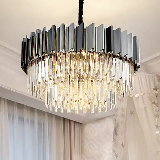 Cuban Grey Chandelier Modern  Rustic Industrial Hanging Lamp