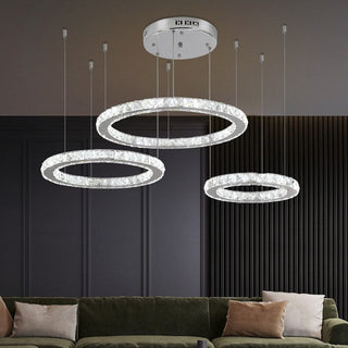 Carter Ring Chandelier Modern  Ornate Antique Finish Fixture