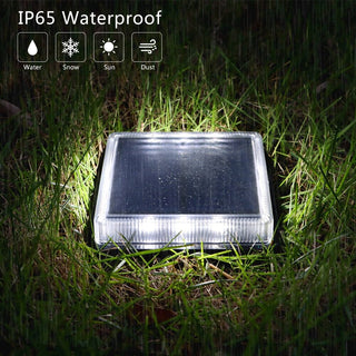 Solar LED Square floor Lights Artistic Modern  Sleek Linear Suspension Light