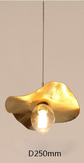 Mini Golden Shell Pendants Modern  Minimalist Round Flush Mount