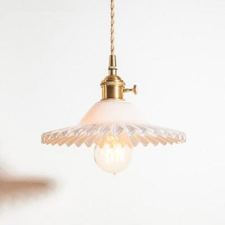 Braided York Glass Pendant Modern  Bohemian Rattan Woven Pendant