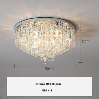 Mayfair Crystal Lamp Modern  Scandinavian Wooden Accent Light