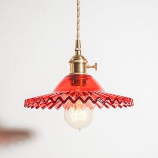 Braided York Glass Pendant Modern  Bohemian Rattan Woven Pendant