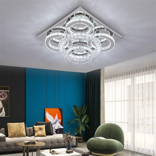 Nina 5 Ring Chandelier Modern  Art Deco Inspired Illumination