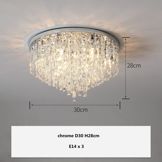 Mayfair Crystal Lamp Modern  Scandinavian Wooden Accent Light