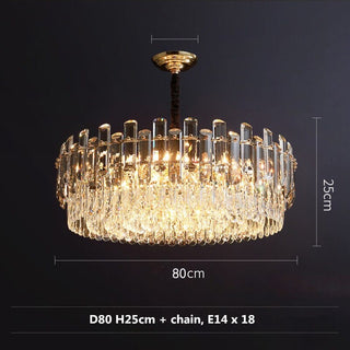 Timothy Collection Premium Modern  Contemporary Crystal Statement Fixture