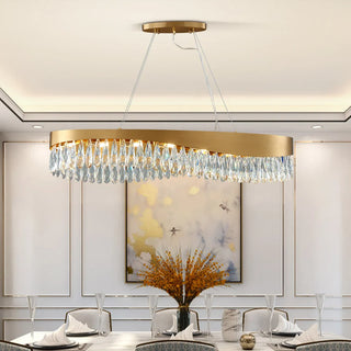 Brunel Oval Chandelier Modern  Minimalist Round Flush Mount