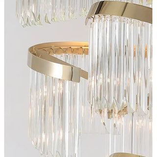 Waterloo Crystal Chandelier Stylish Modern Geometric Design Lamp