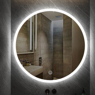 Noah Bathroom Mirror Modern  Contemporary Crystal Statement Fixture