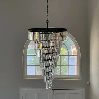 Elena Chandelier Modern  Opulent Multi-Tier Crystal Chandelier
