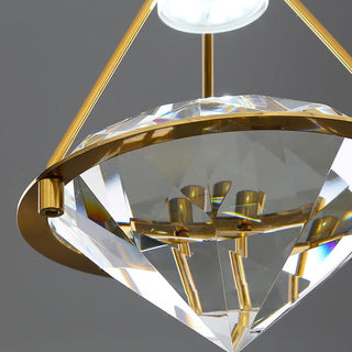 The Modern Crystal Pendant Refined Modern  Sculptural Spiral LED Fixture