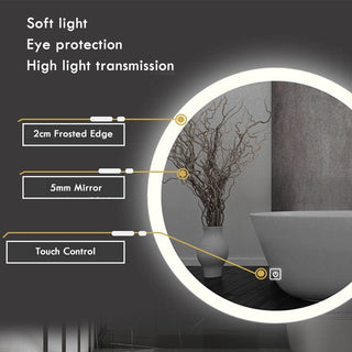 Noah Bathroom Mirror Modern  Contemporary Crystal Statement Fixture