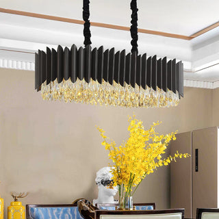 Serena Dining Chandelier Opulent Modern  Ultra Slim LED Panel Lighting