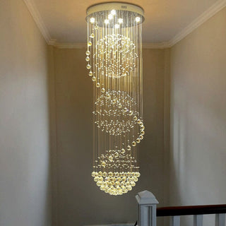 Sergio Spiral Chandelier Premium Modern  Art Deco Inspired Illumination