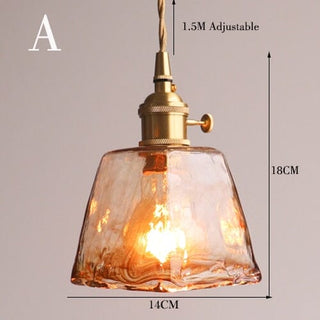Amirino Glass Lights Modern  Classic Drum Shade Ceiling Light